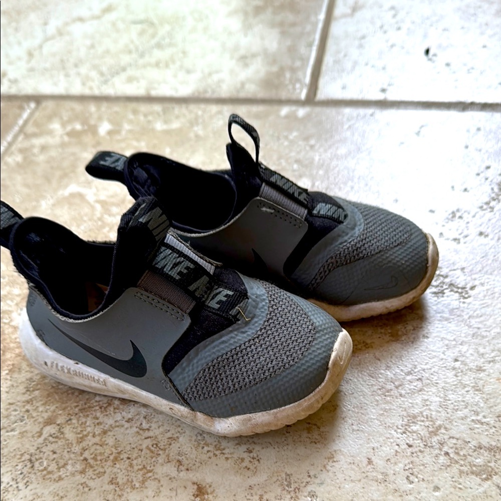 Nike Gray and Black Slip-On Sneakers